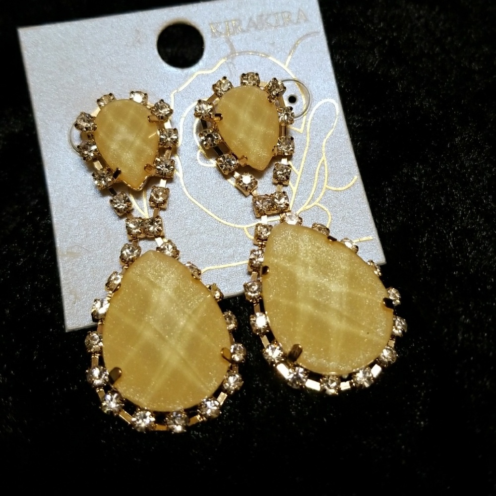 💥Last 2💥Yellow Teardrop Earrings